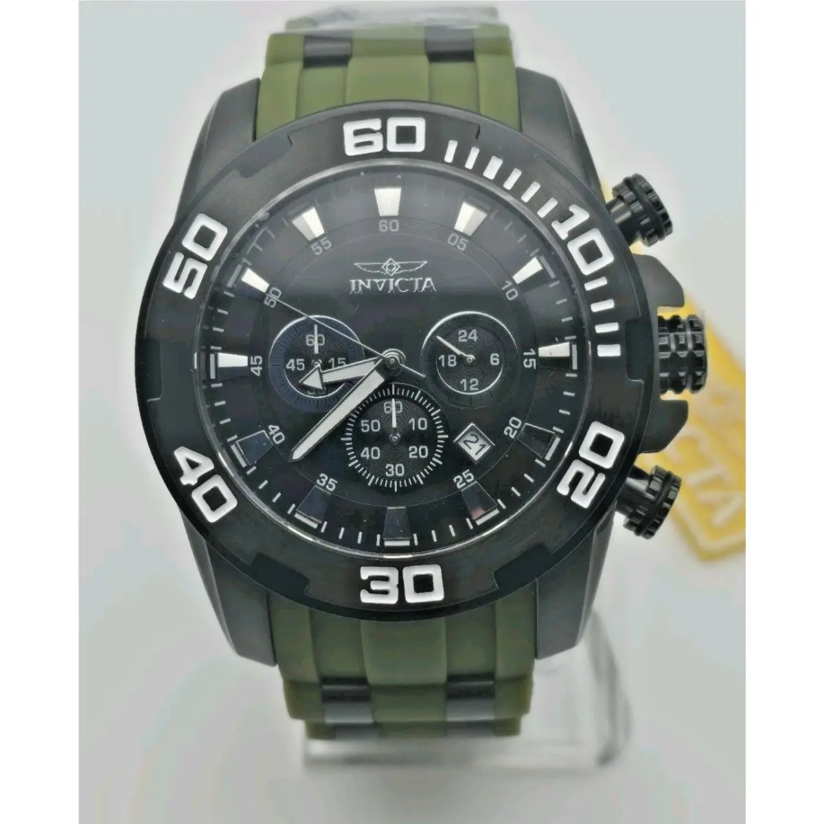 Pro Diver Scuba 50mm Black Green Strap Men’s Watch 35399 by Invicta