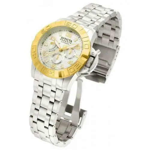 Invicta 1767 Men`s Reserve Ocean Predator Automatic Limited Edition Watch - Dial: Silver, Band: Silver