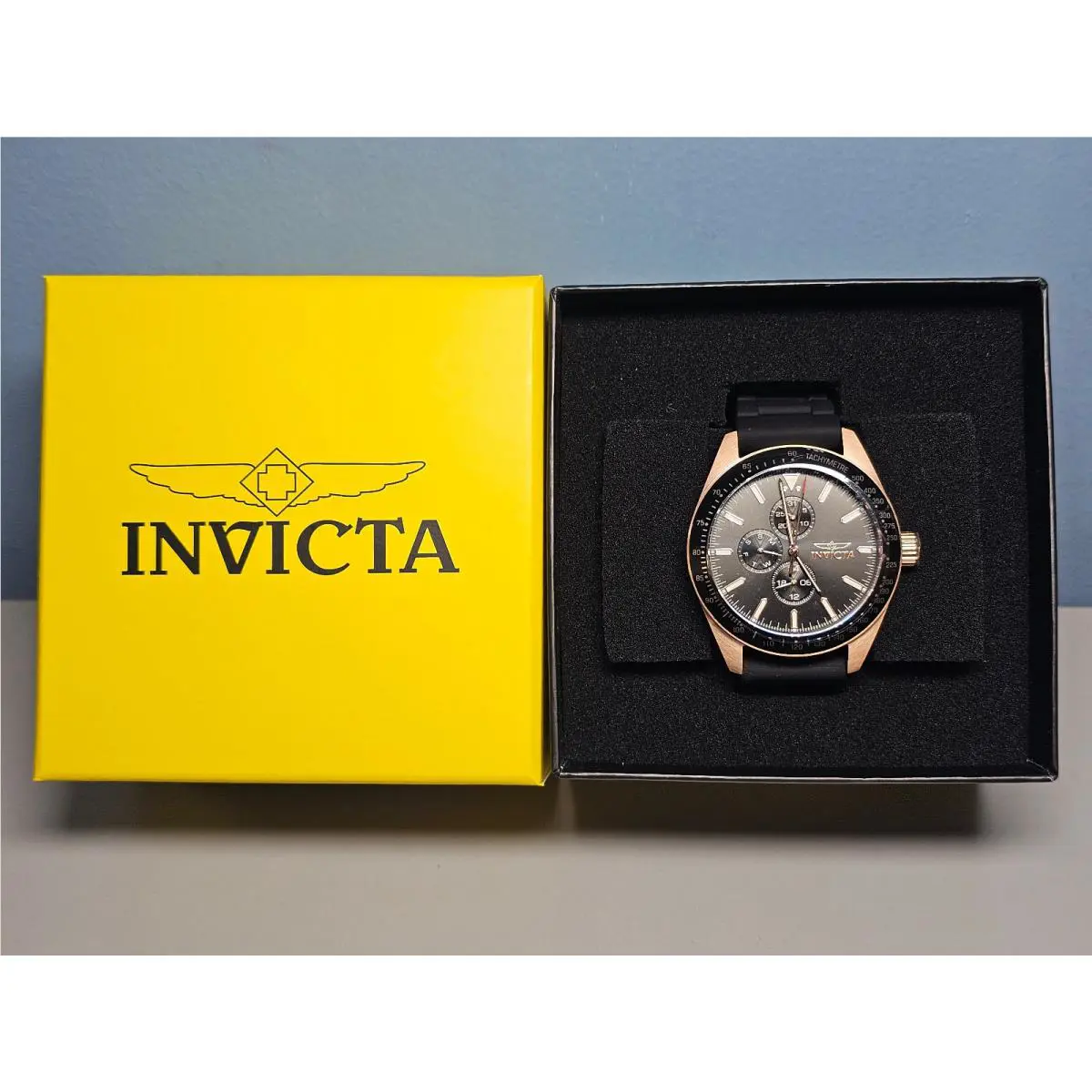 Invicta Aviator Nomad Men`s Quartz Watch - 45mm - Black - 38407