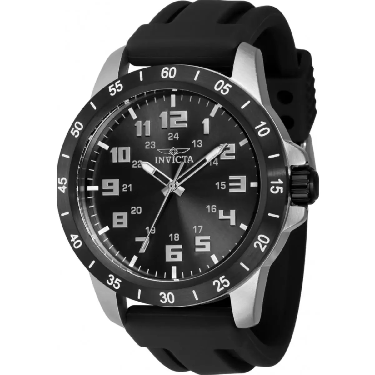 Men`s Pro Diver Stratus Quartz Watch 40007 45mm Black / Silver by Invicta
