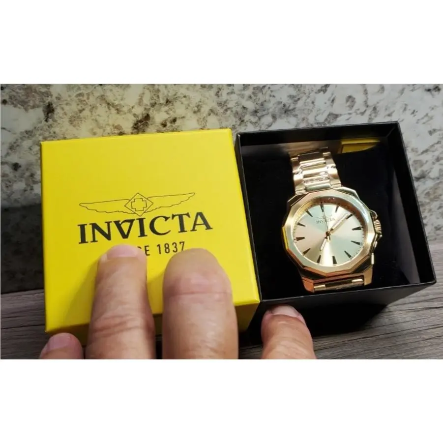 Invicta 46840 Speedway Gold Plated Stainless Steel Octagon 42mm Mens Watch