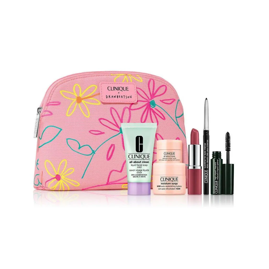 Clinique Gift Set 6 Pc Makeups Skincare Plus Bag Beauty Bundle