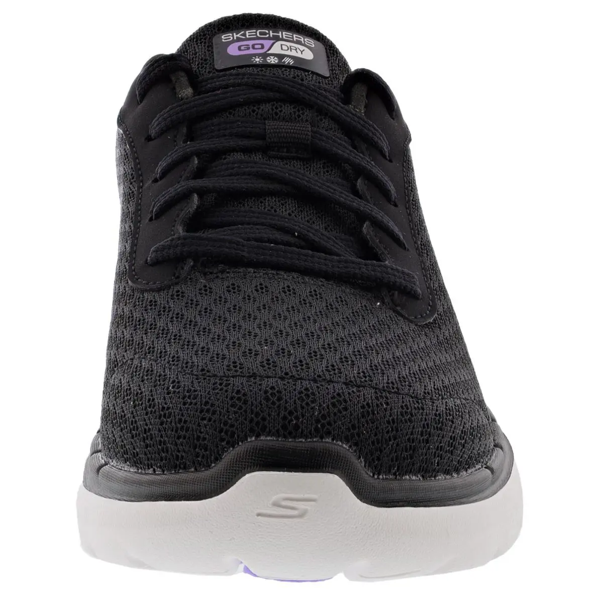 Skechers shoes - SKECHERS GO WALK 6- VENECIA - 124549 BKLV - BLACK / LAVENDER 1