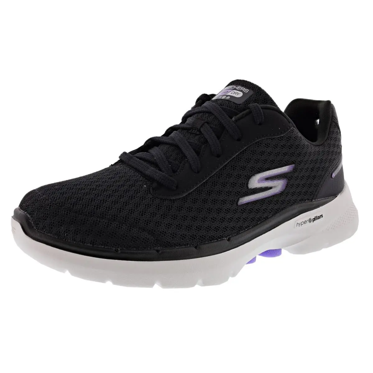 Skechers shoes - SKECHERS GO WALK 6- VENECIA - 124549 BKLV - BLACK / LAVENDER 4