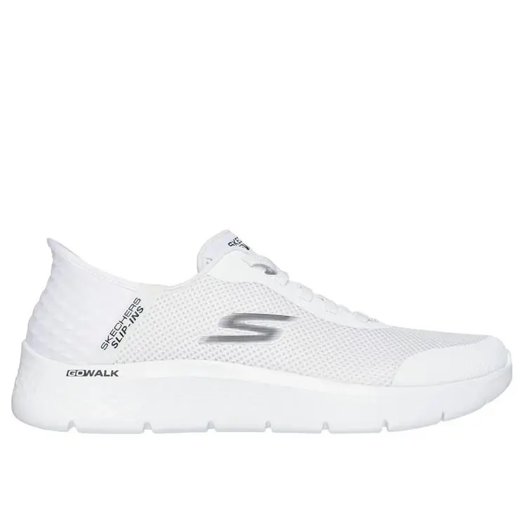 Skechers Go Walk Flex Hands Free White Slip-ins Sneaker Men`s Sizes 7-15/WIDE - White