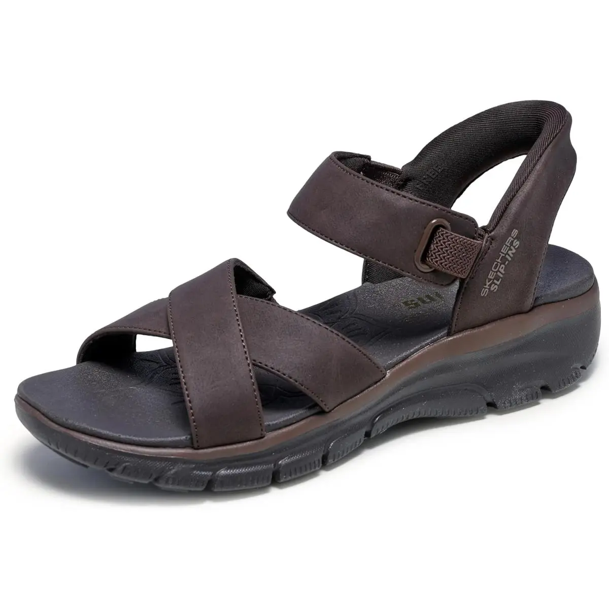 Women`s Easy Going-somewhere Sunny Sandal Chocolate by Skechers
