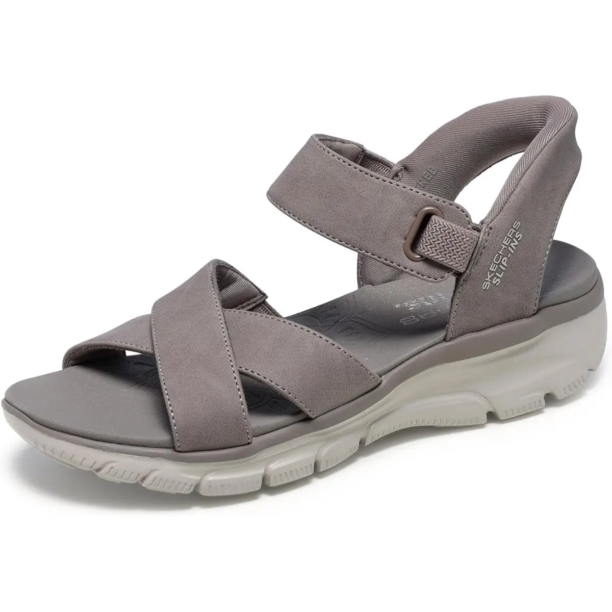 Women`s Easy Going-somewhere Sunny Sandal Taupe by Skechers