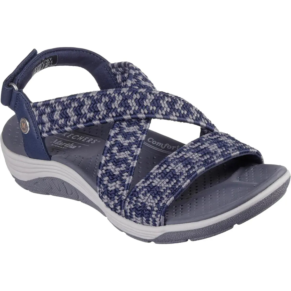 Skechers Women`s Martha Stewart Reggae Cup Coastal Trail - Navy Grey
