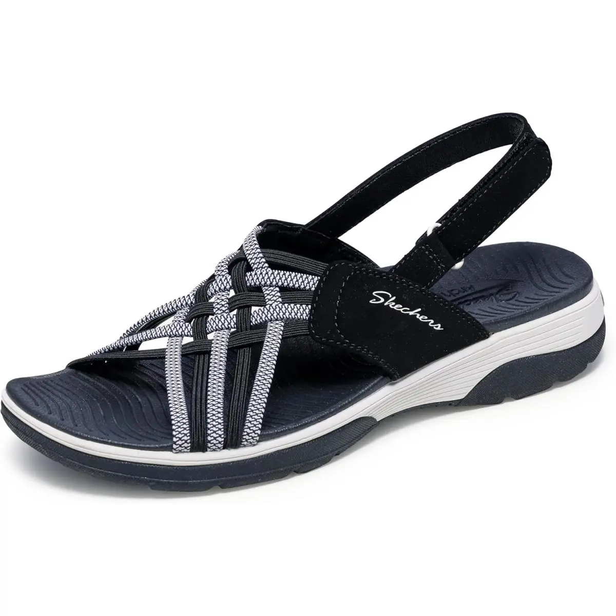 Skechers shoes - 163321-NVGY - 163321-NVGY - Black/White 7