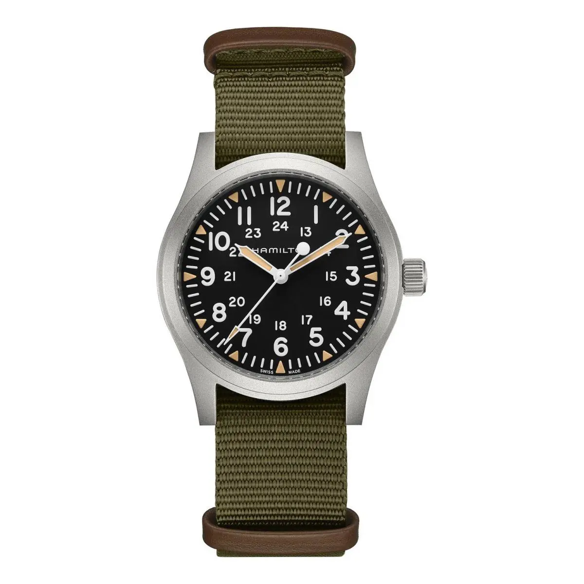 Hamilton Khaki Field Hand Wind Black Dial Men`s Watch H69529933