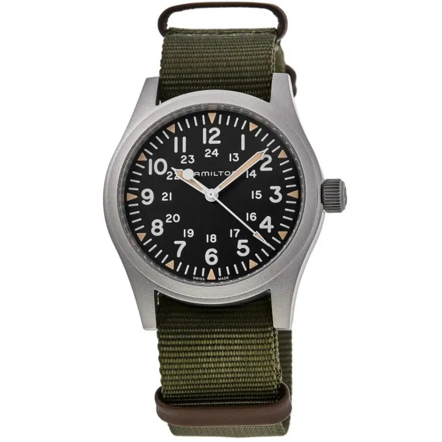 Hamilton Khaki Field Mechanical 42mm Black Dial Men`s Watch H69529933