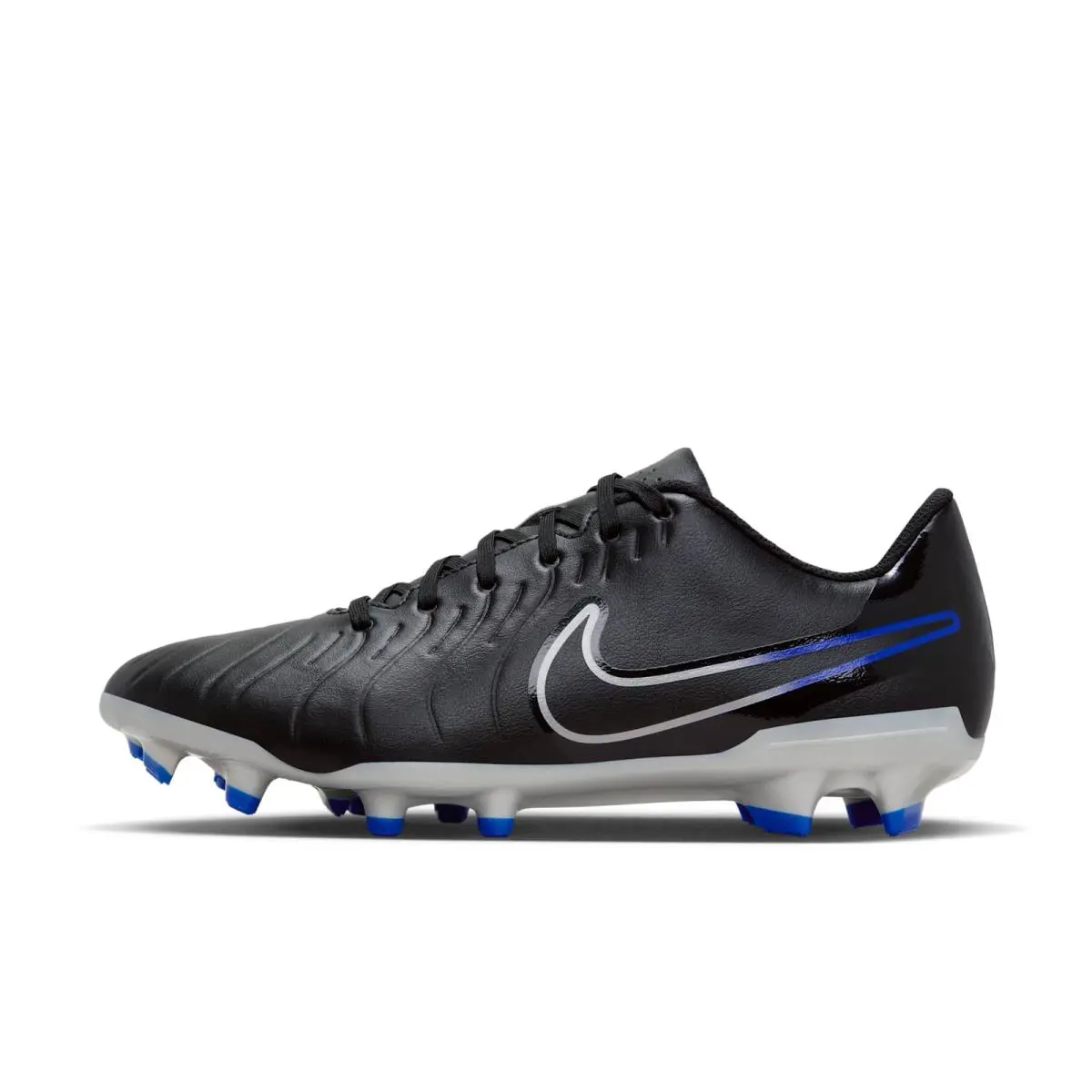 DV4344-040 Mens Nike Tiempo Legend 10 Club MG `shadow Pack` - Black/Hyper Royal/Chrome