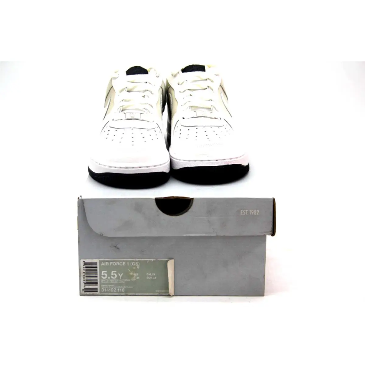 Nike shoes - Nike Air Force 1 - Air Force - WHITE/WHITE-LIGHT BONE 7