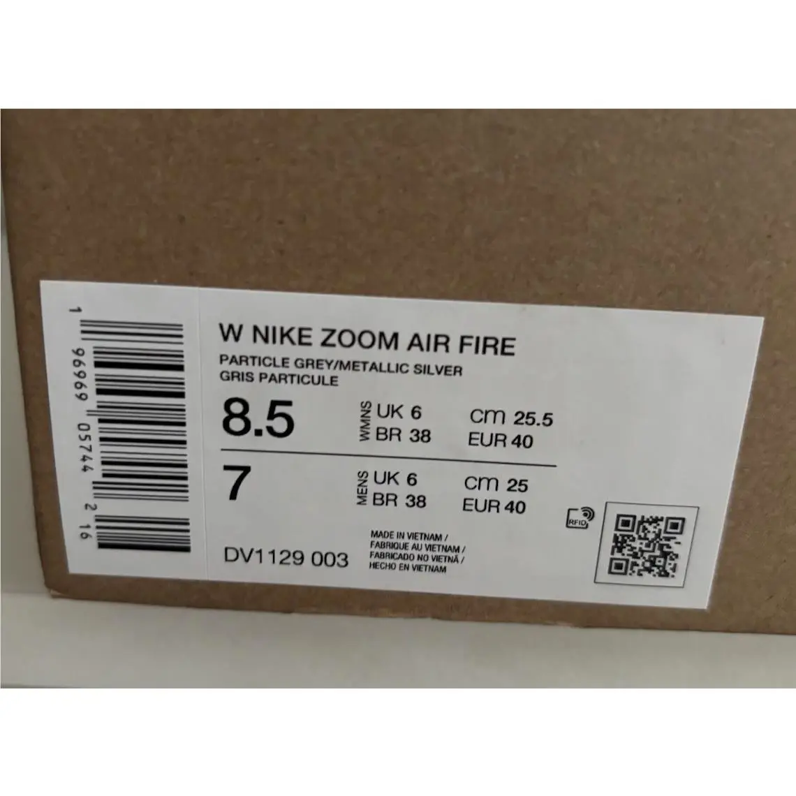 Nike shoes - Nike Zoom Air Fire - Zoom Air Fire - DV1129-003 - Gray (UPC: 196969057459) 5