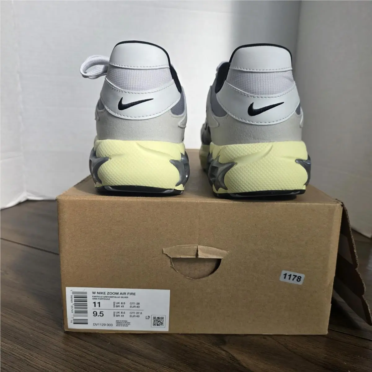 Nike shoes - Zoom Air Fire - Zoom Air Fire - DV1129 003 - Particle Grey Photon Dust 3