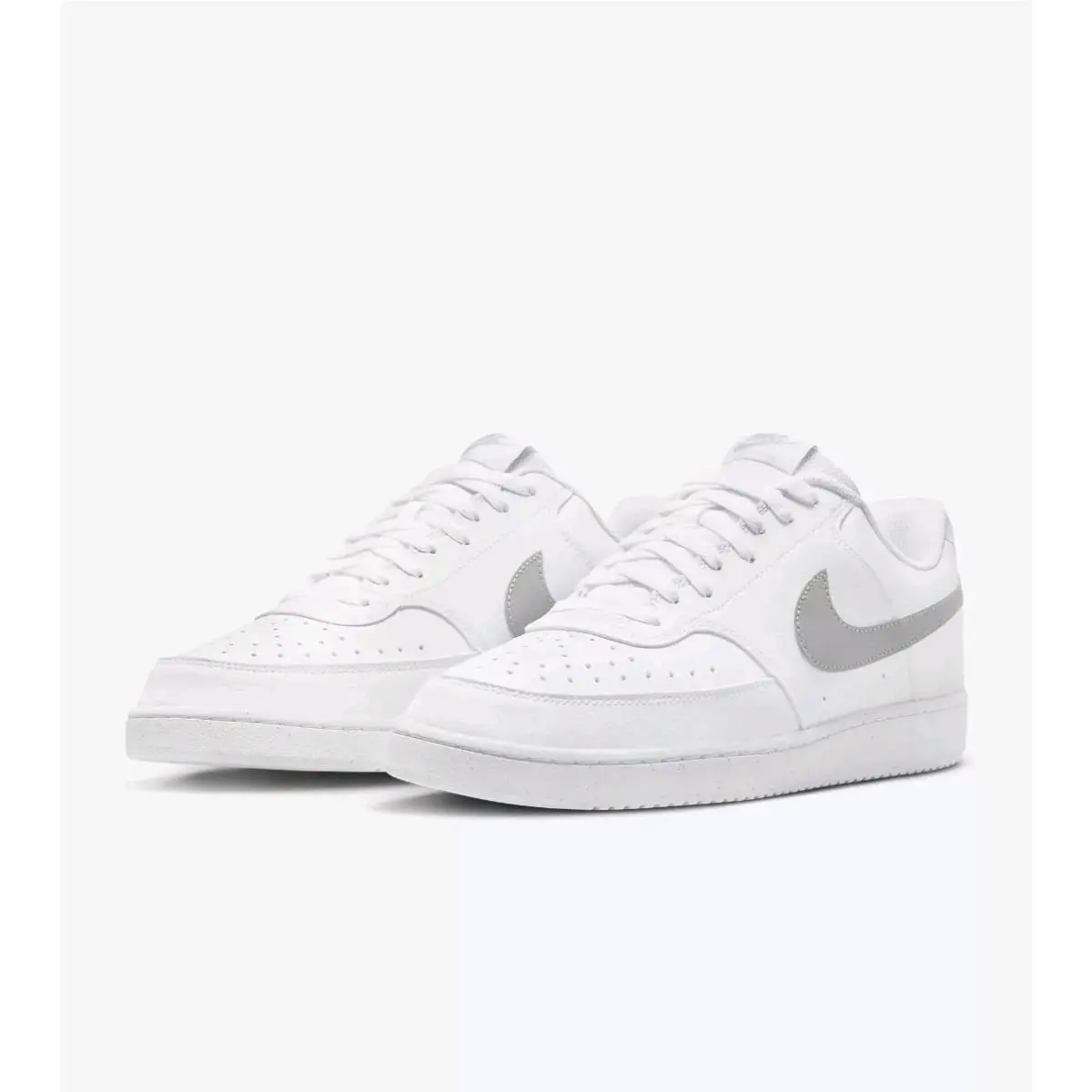 Court Vision Nike Low Next Nature 8.5 Men`s White /lt Smoke Grey White