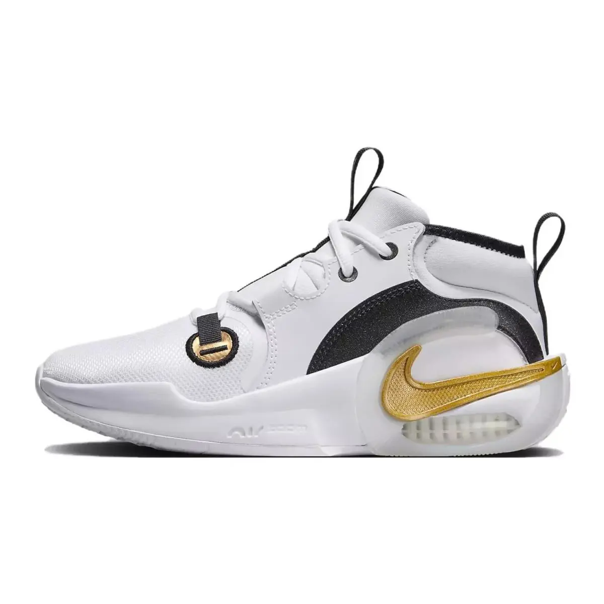 Nike Air Zoom Crossover 2 Mid White Metallic Gold -FB2689-100-Girl`s Y 7 - White