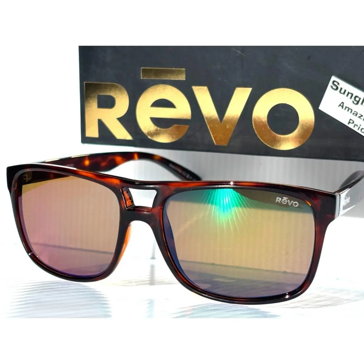 Revo Cooper Shiny Tortoise Polarized Evergreen Lens Sunglass 1248 02 GN