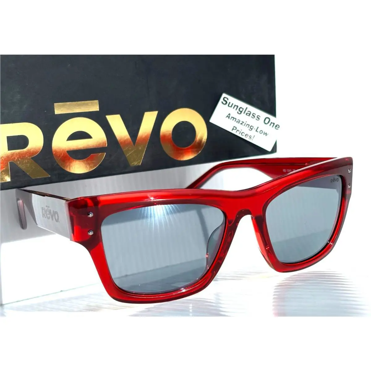 Revo Sunglasses Women`s RE1241 06 GY Indigo Burgundy Graphite
