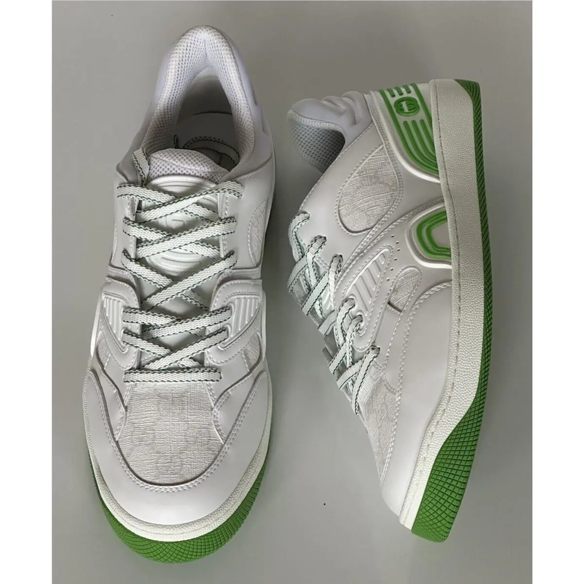Gucci Demetra GG Men`s Low-top Green/white Sneakers 6.5 US Gucci 6 698785