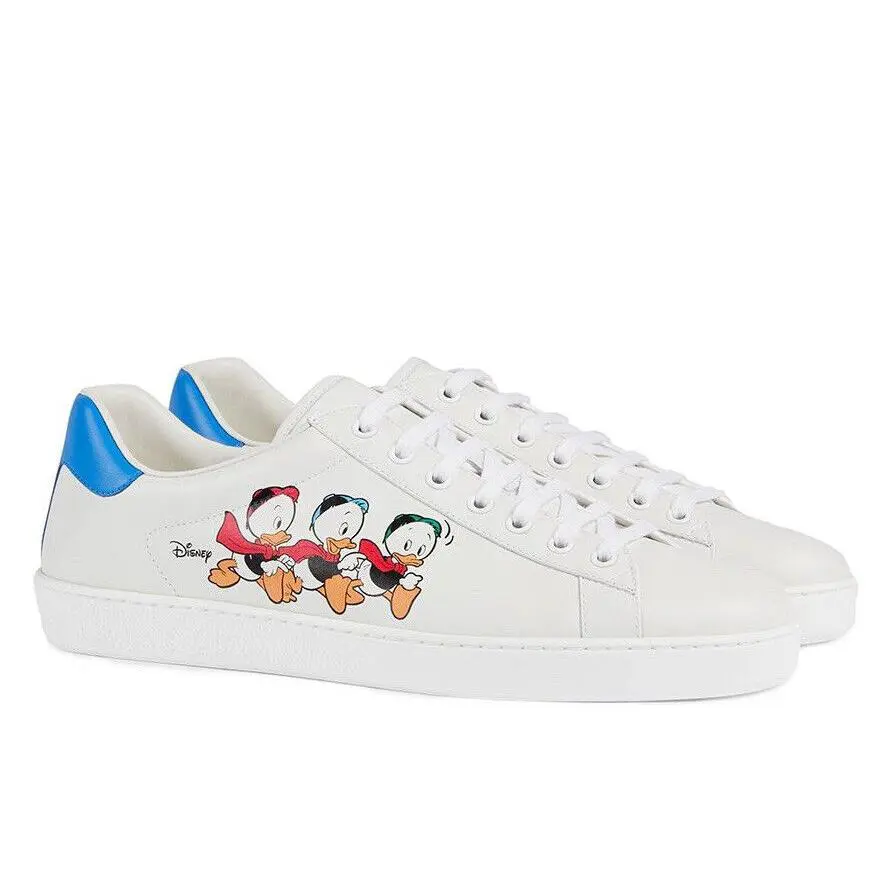 Gucci Ace Duck Women`s Disney White Sneakers 9 US 39 Euro IT 649400 IT