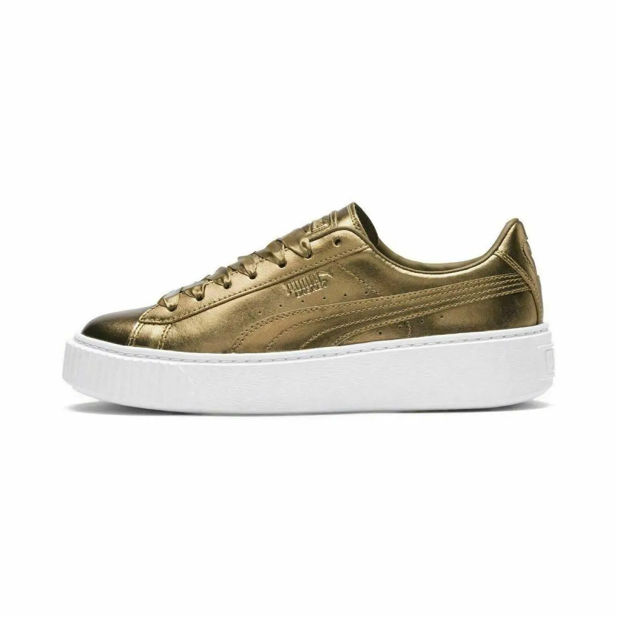 Puma shoes - Puma Basket Platform Luxe - Basket Platform Luxe - 366687-02 - Ermine 0