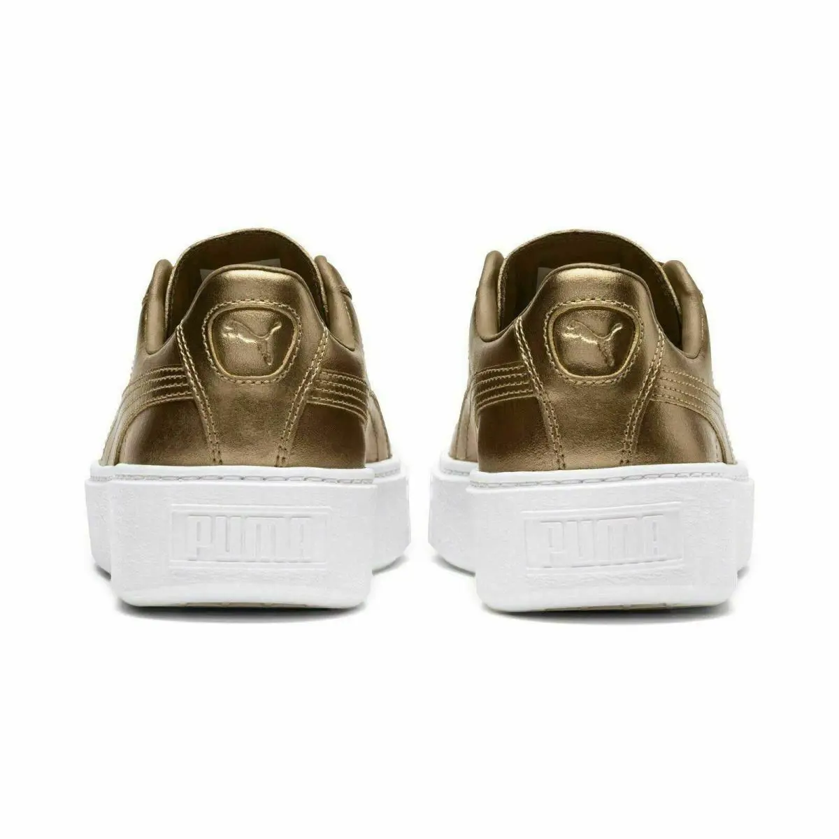 Puma shoes - Puma Basket Platform Luxe - Basket Platform Luxe - 366687-02 - Ermine 1
