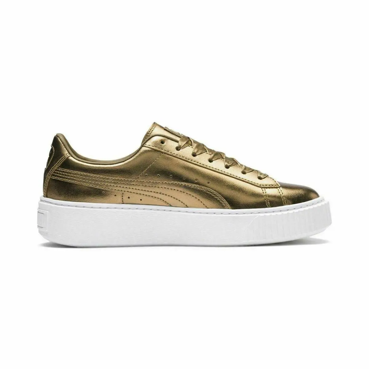 Puma shoes - Puma Basket Platform Luxe - Basket Platform Luxe - 366687-02 - Ermine 2