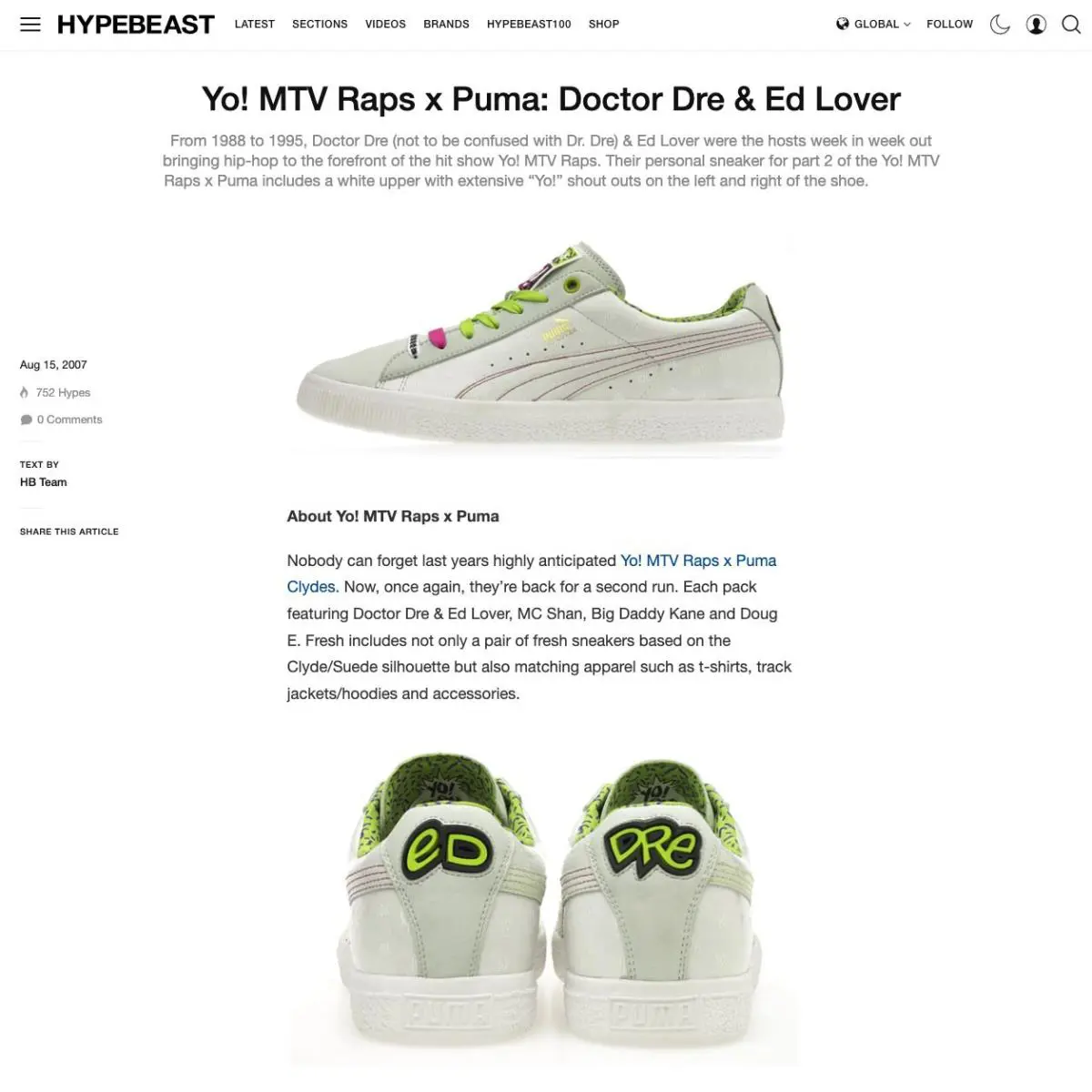 Puma shoes - PUMA Clyde - Clyde - 345958 01 - White (UPC: 4048147505992) 6