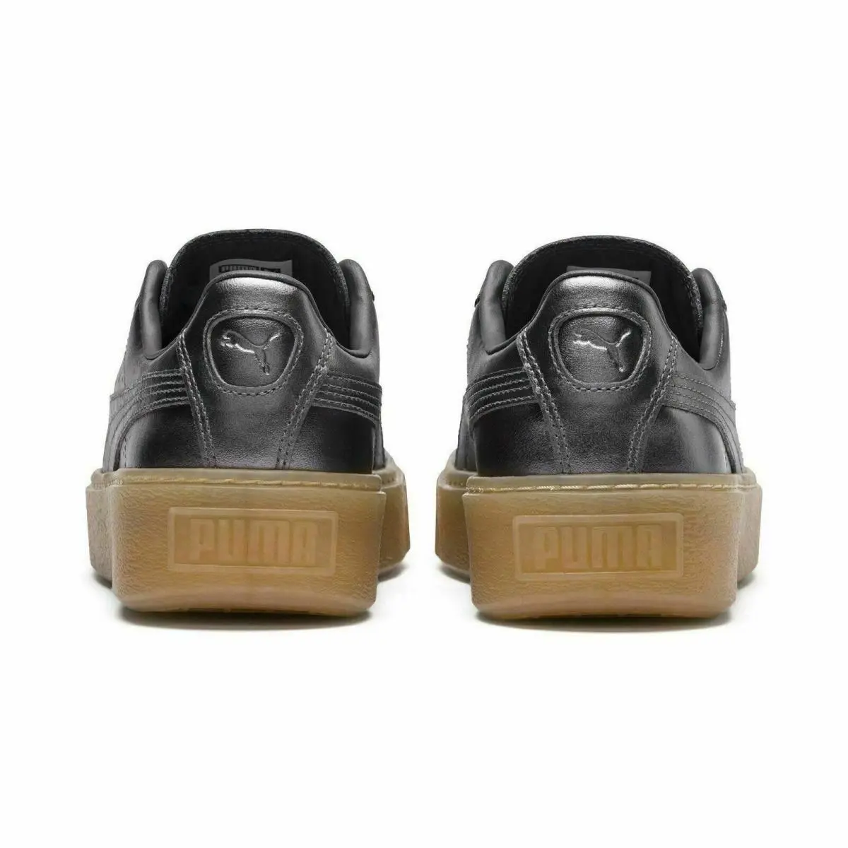 Puma shoes - Puma Basket Platform Luxe - Basket Platform Luxe - 366687-01 - Brown 1
