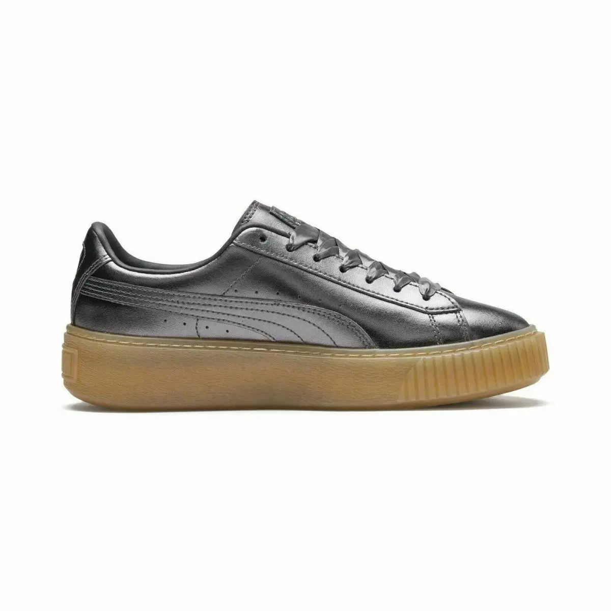 Puma shoes - Puma Basket Platform Luxe - Basket Platform Luxe - 366687-01 - Brown 2