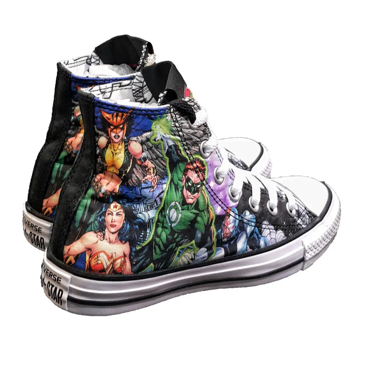 Converse shoes - Converse Chuck Taylor All Star Hi - 150443C - Black/Blue/Green 4