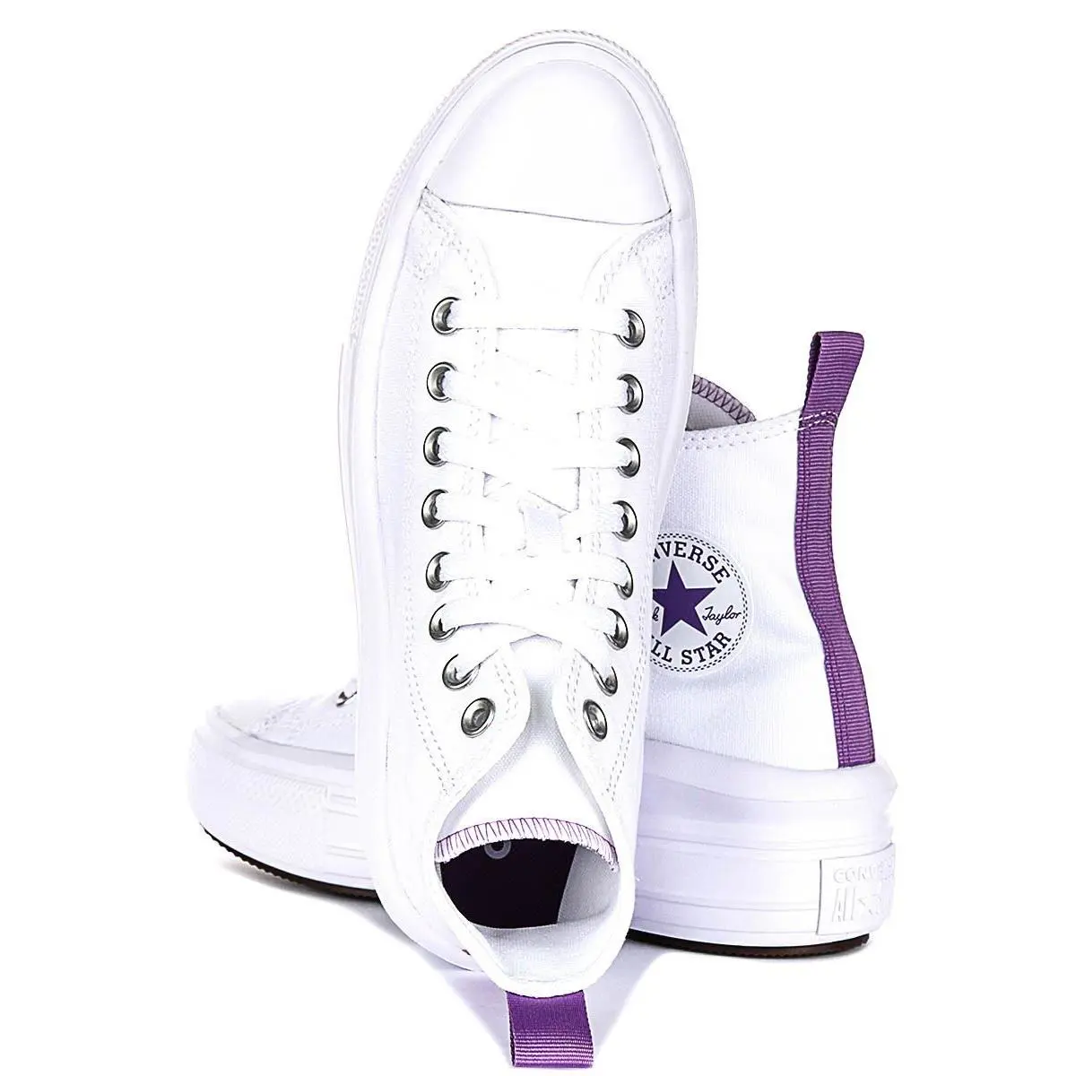 Converse shoes - White Purple 2