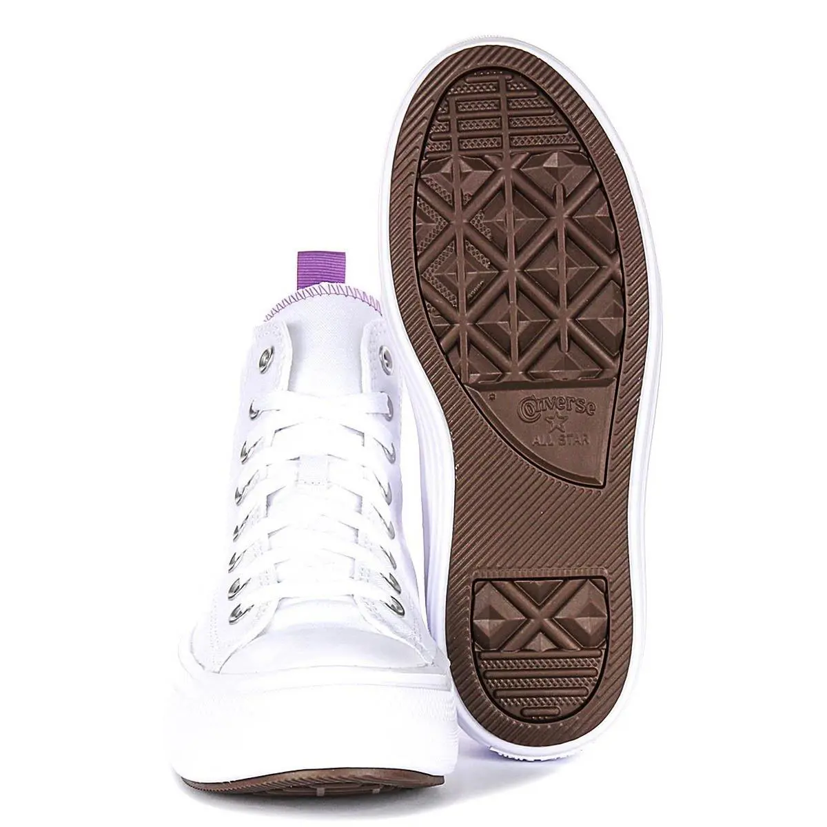 Converse shoes - White Purple 3