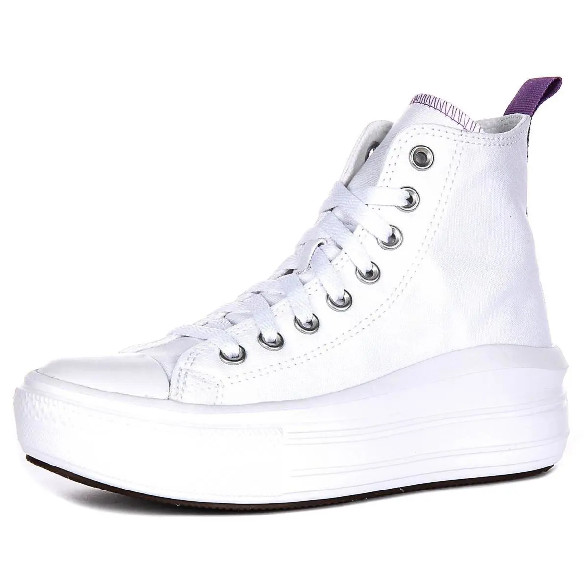 Converse shoes - White Purple 4