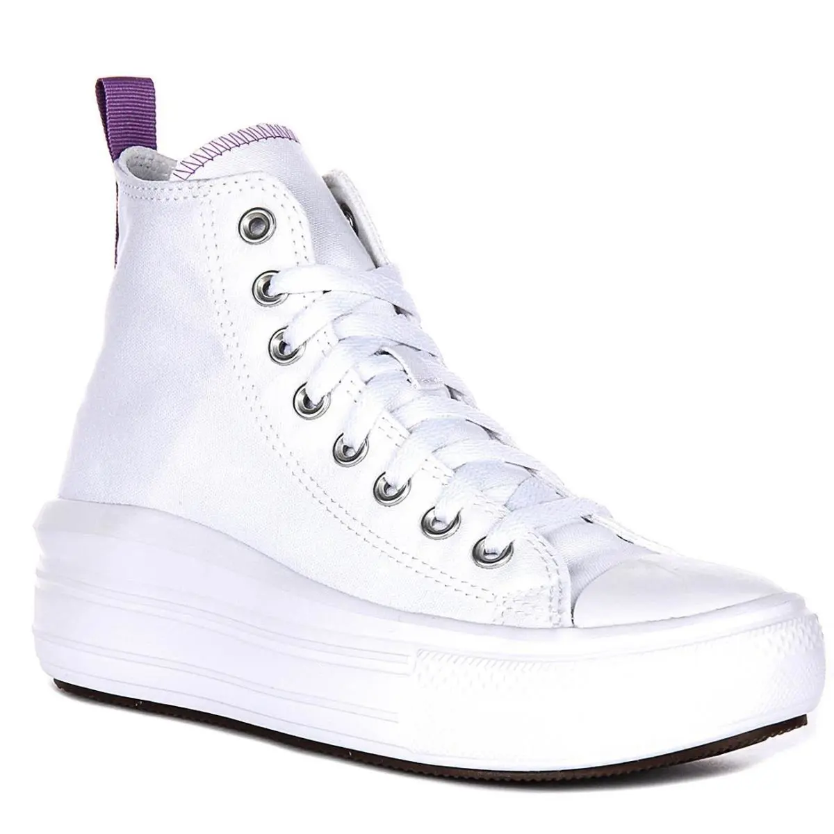 Converse shoes - White Purple 5