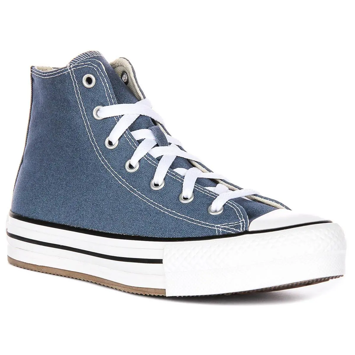 Converse A10781C Ct As Eva Lift Platform Junior Unisex Trainers Blue US 4 - 7 - Blue