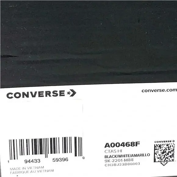 Converse shoes - Converse Chuck Taylor All Star High Top - A00468F - Black 10