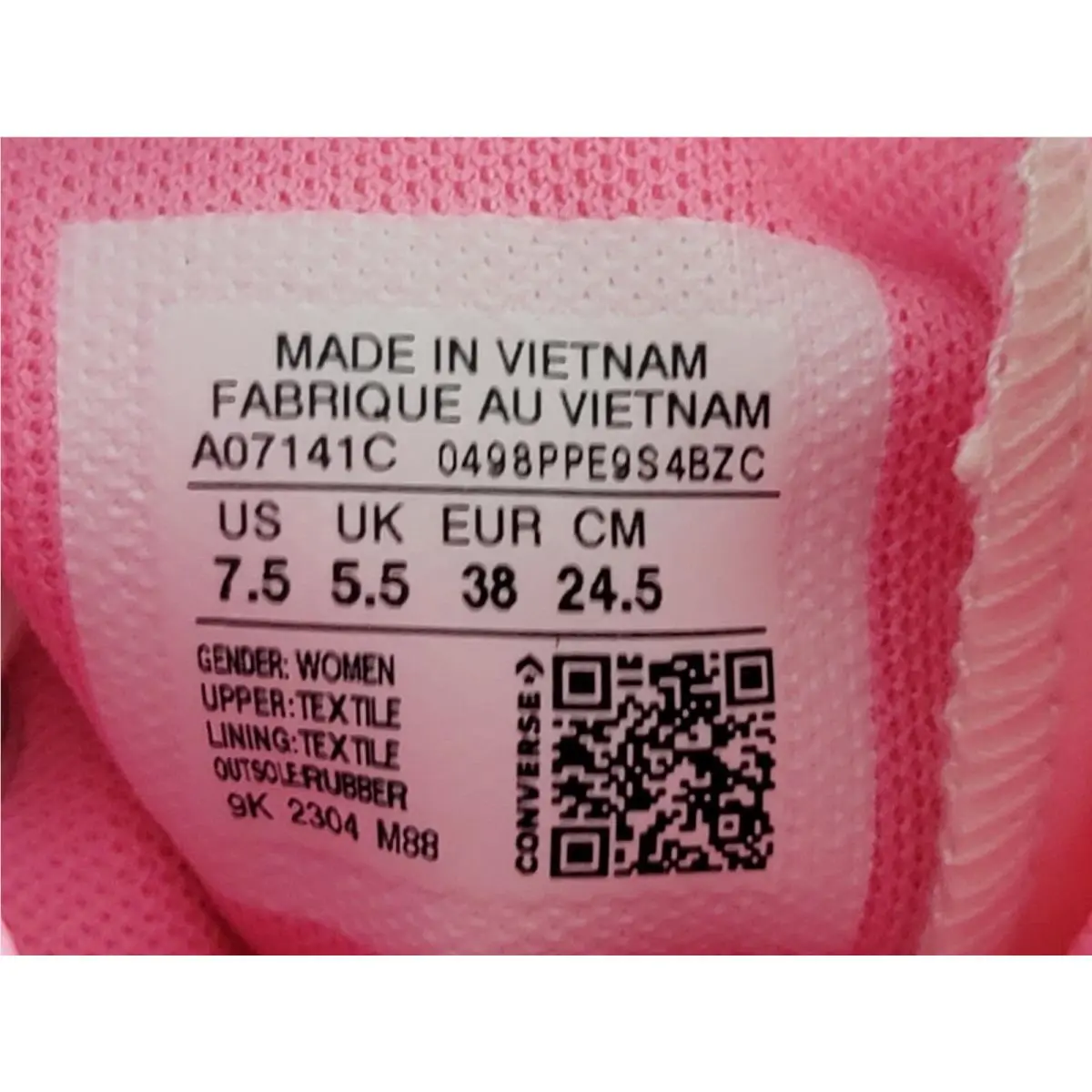 Converse shoes - Converse Chuck Taylor - Chuck Taylor - A07141C - Oops Pink/Oops Pink 11