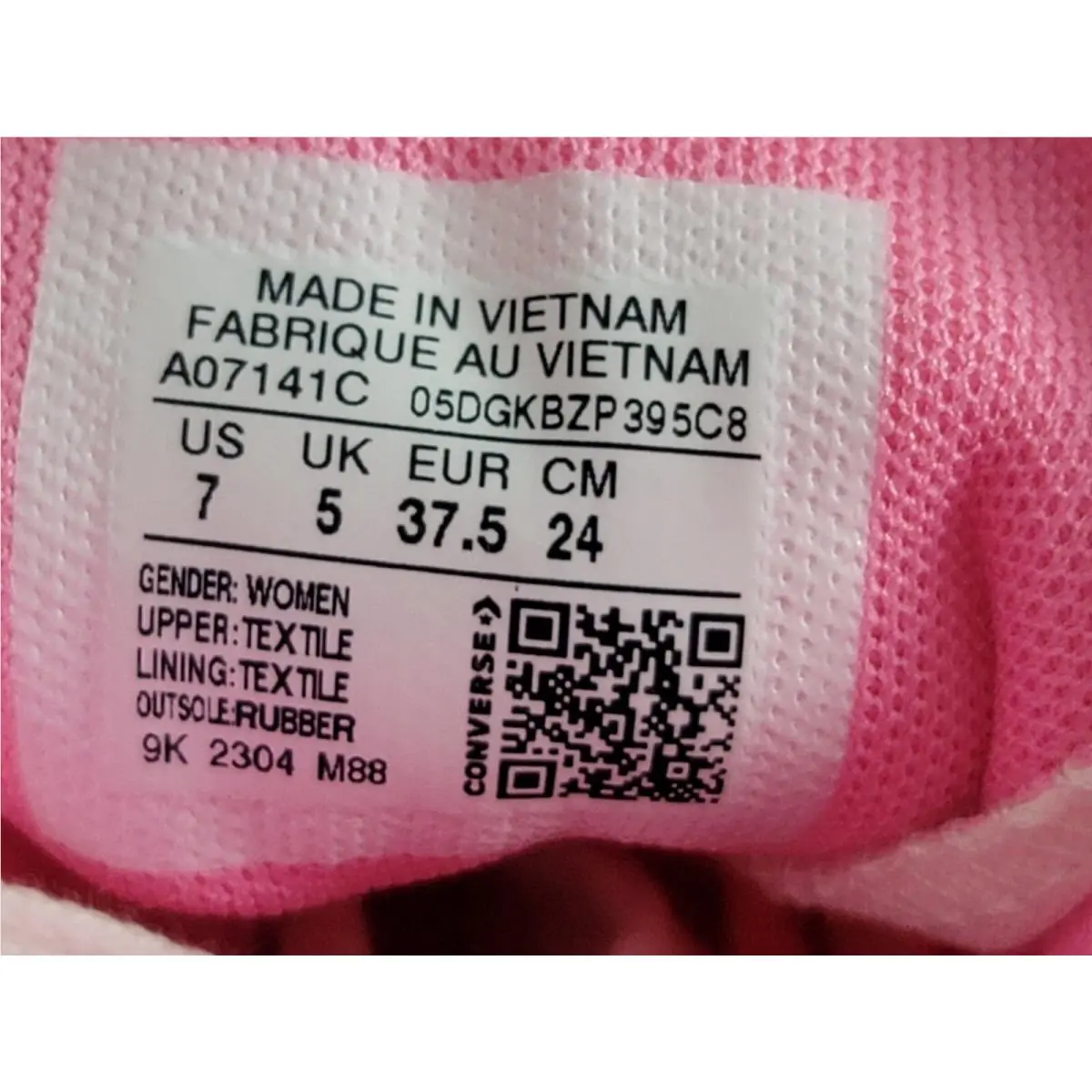 Converse shoes - Converse Chuck Taylor - Chuck Taylor - A07141C - Oops Pink/Oops Pink 27