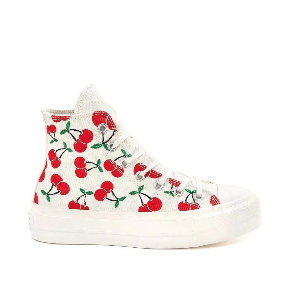 Converse shoes - Converse Chuck Taylor All Star Lift - A08096C - White Red, Manufacturer: Egret/Red/Green 1