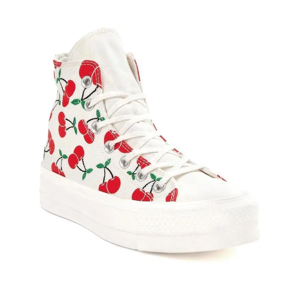 Converse shoes - Converse Chuck Taylor All Star Lift - A08096C - White Red, Manufacturer: Egret/Red/Green 6