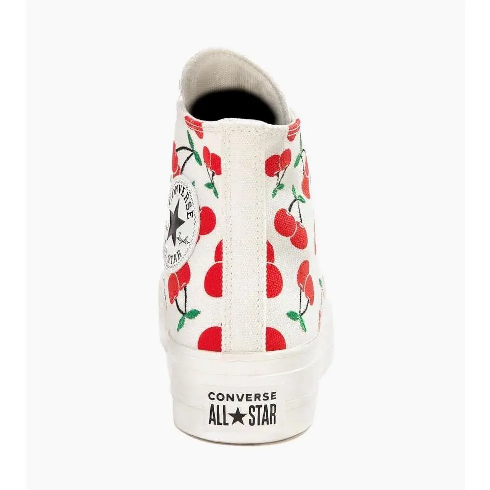 Converse shoes - Converse Chuck Taylor All Star Lift - A08096C - White Red, Manufacturer: Egret/Red/Green 3