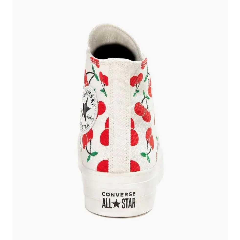 Converse shoes - Converse Chuck Taylor All Star Lift - A08096C - White Red, Manufacturer: Egret/Red/Green 11