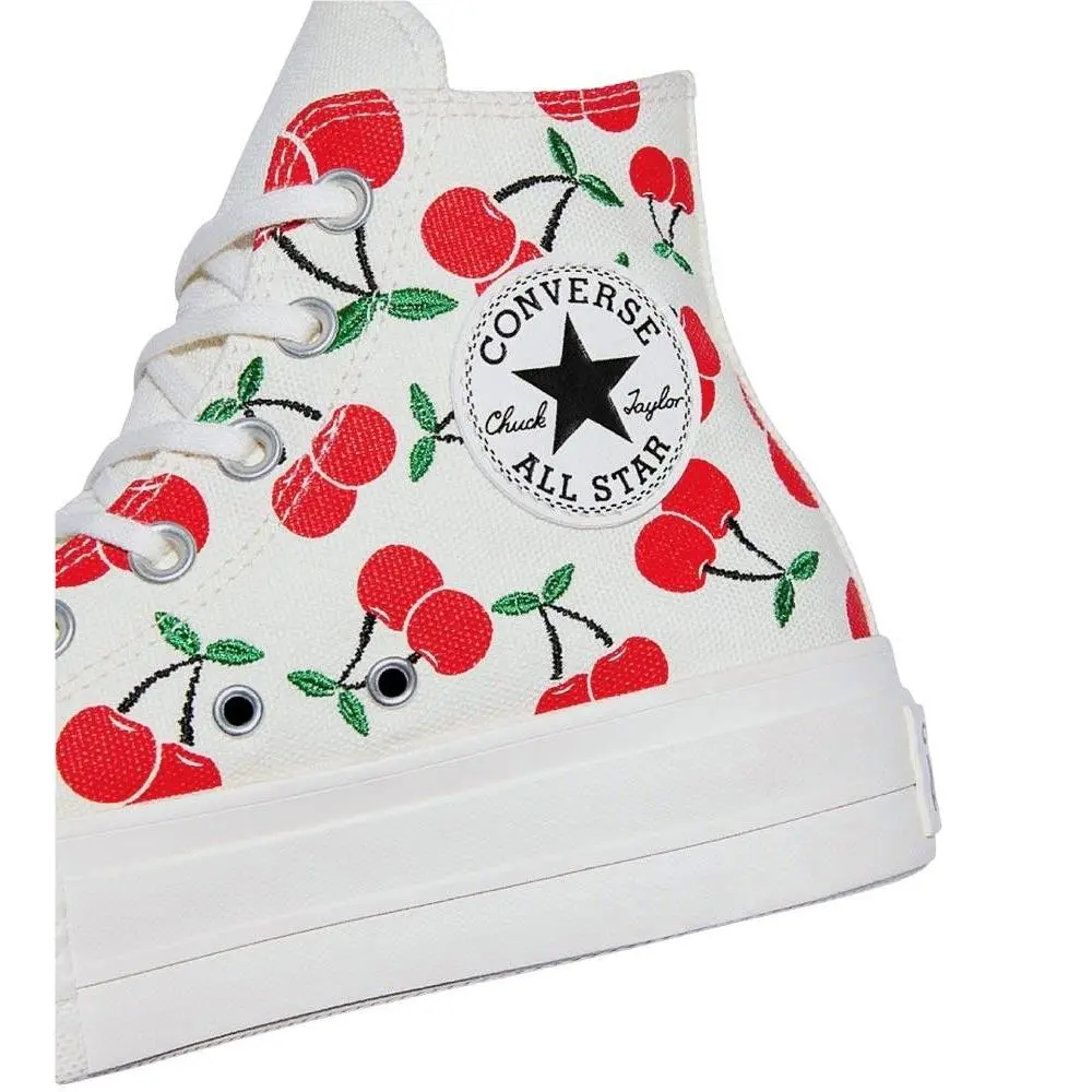 Converse shoes - Converse Chuck Taylor All Star Lift - A08096C - White Red, Manufacturer: Egret/Red/Green 12