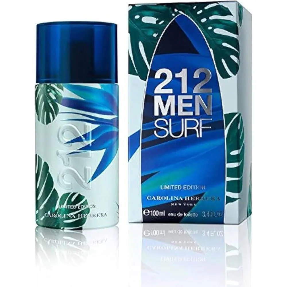 Men Carolina Herrera 212 Surf 2014 Edt Spray 100ml 3.4 Oz /