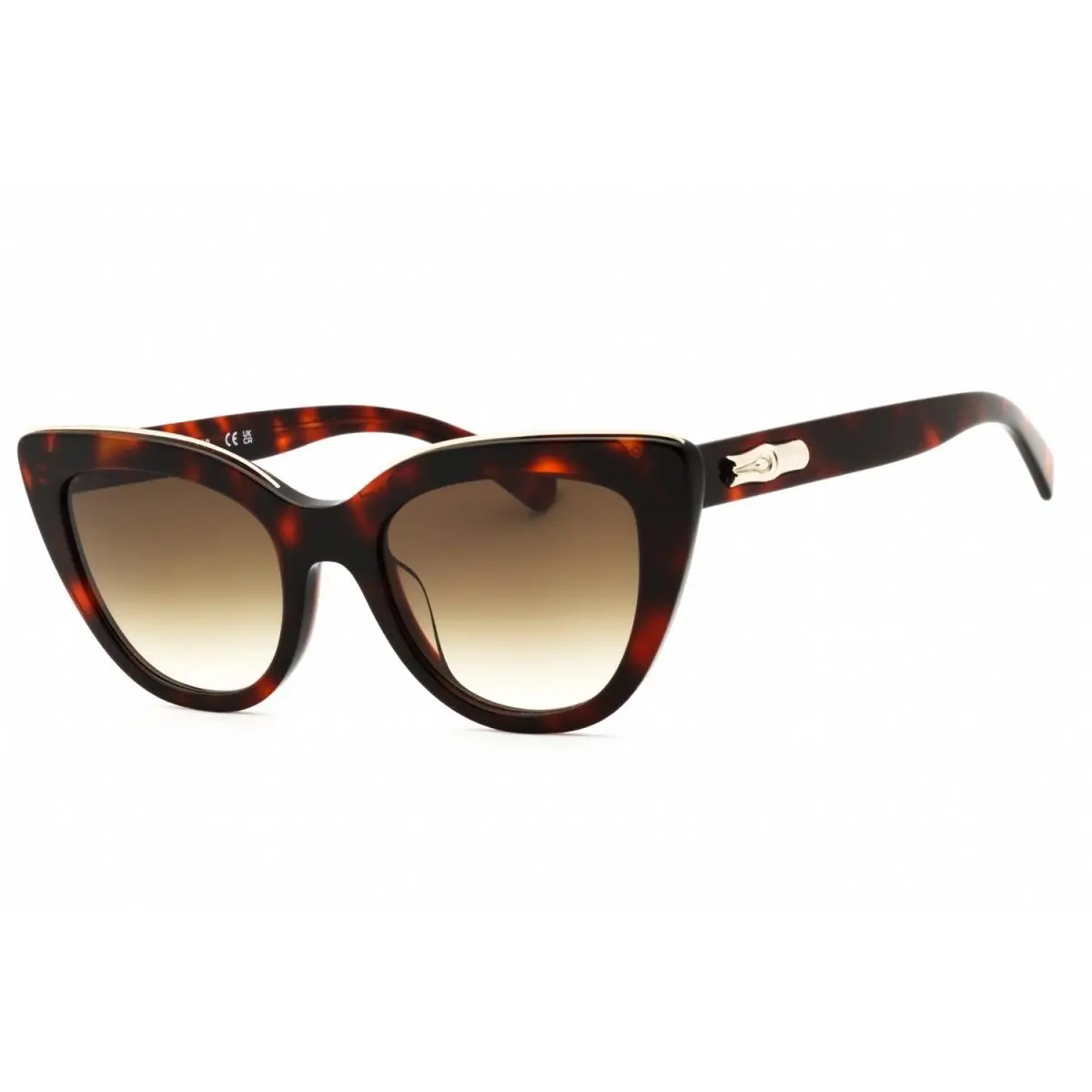 LO686S 518 Sunglasses Red Havana Frame Brown Gradient Lenses 51mm by Longchamp
