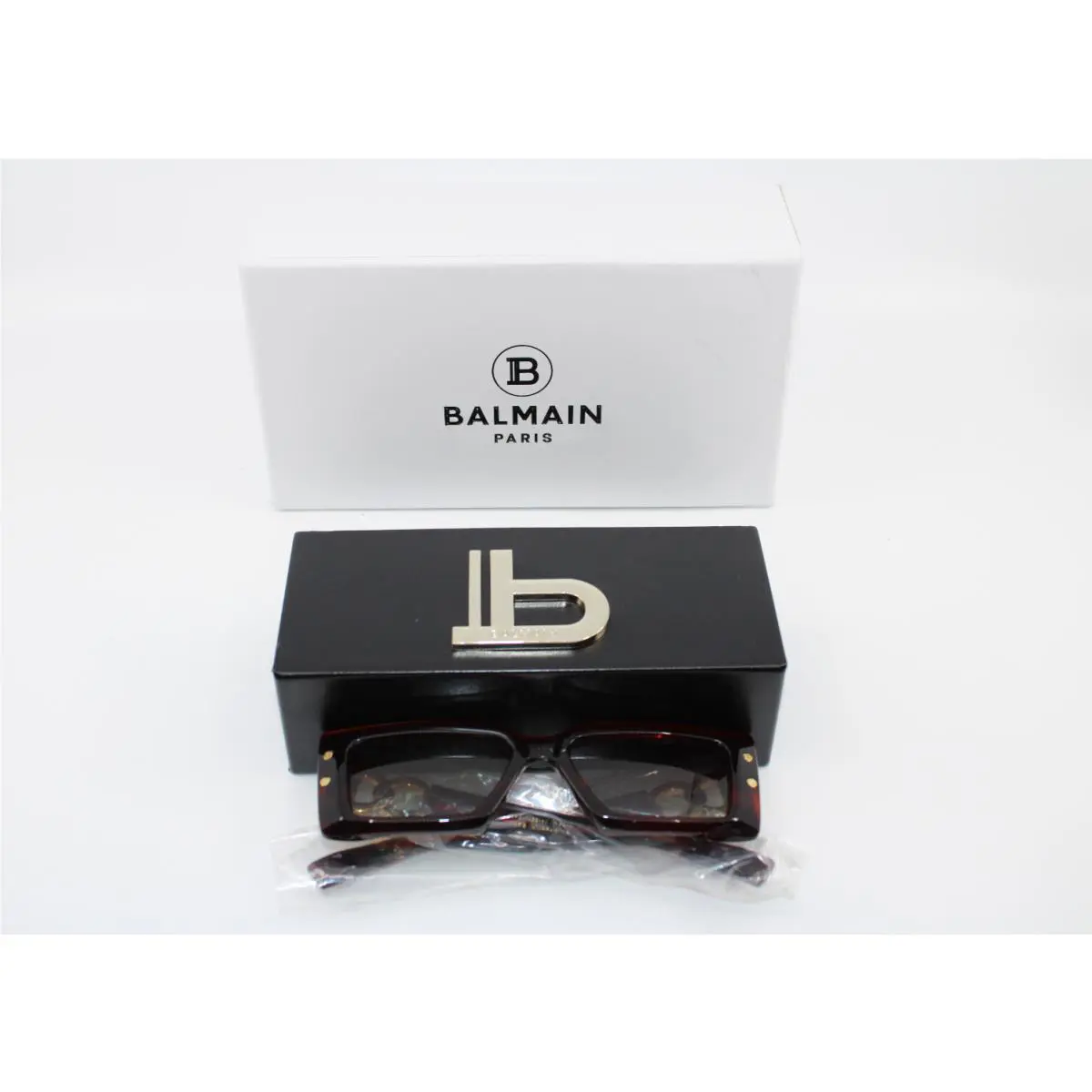 B50 Balmain Imperial BPS-145B-53 Red Gold Cat 3 Sunglasses Japan