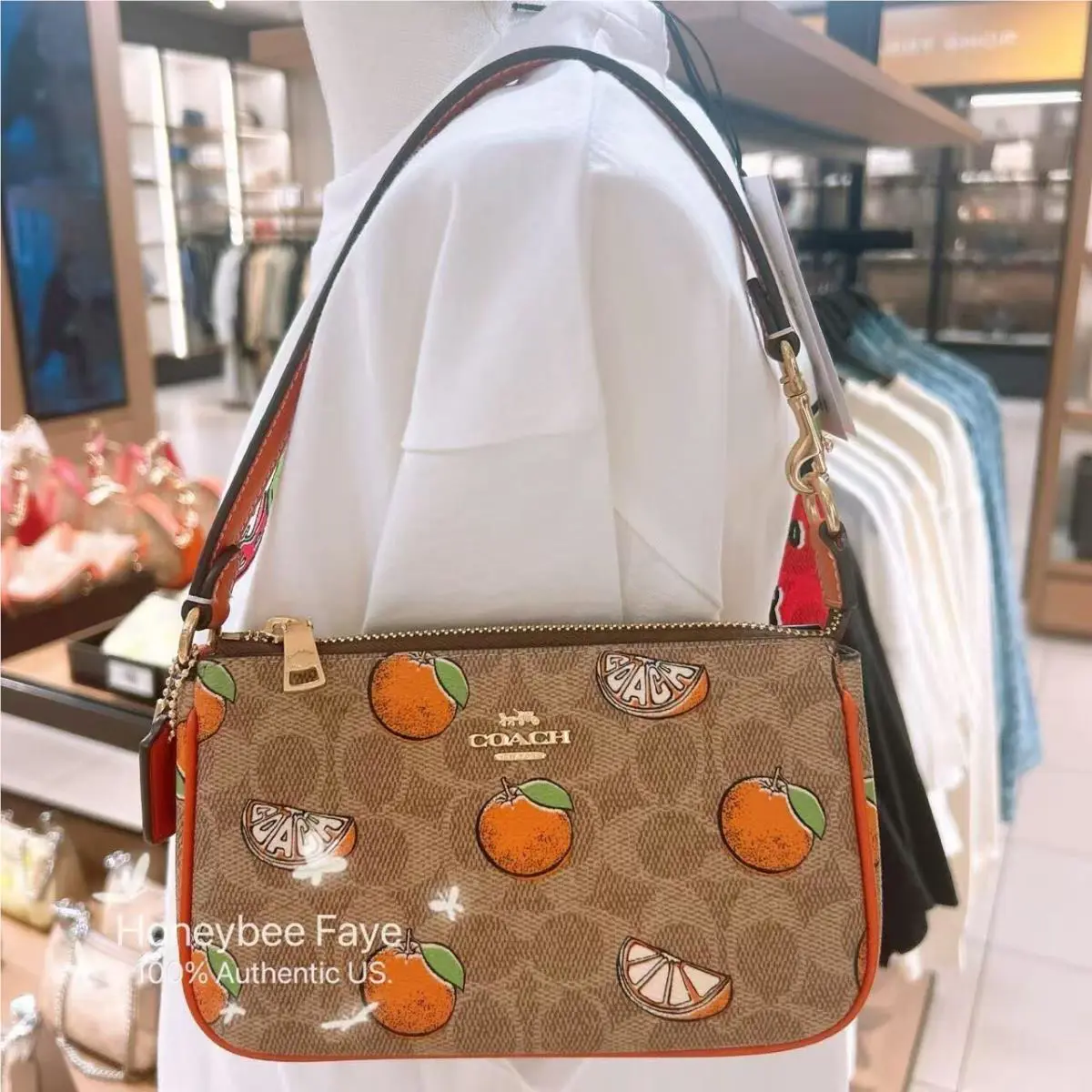 Coach  bag  - Coach Nolita 19 - Nolita - CAL25 Strawberry - Exterior: Multicolor