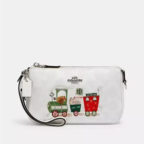 Coach Train Nolita 19 White/multi Bag C1584